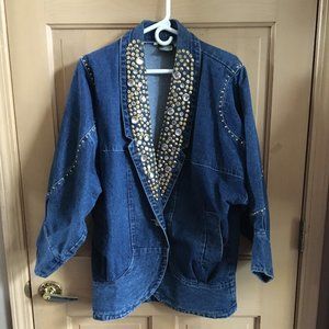 Vintage 80's Jean Jacket from Designs Limited - Size Small-See Measurements